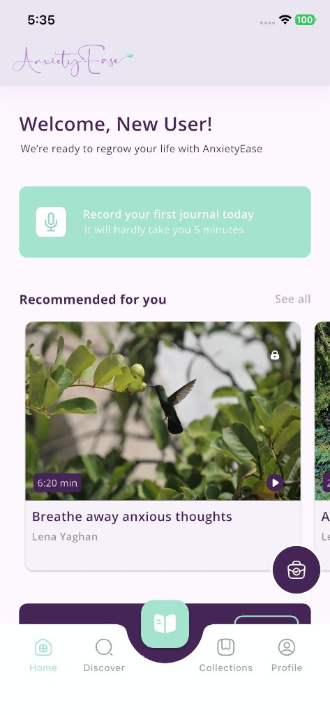 AnxietyEase screenshot