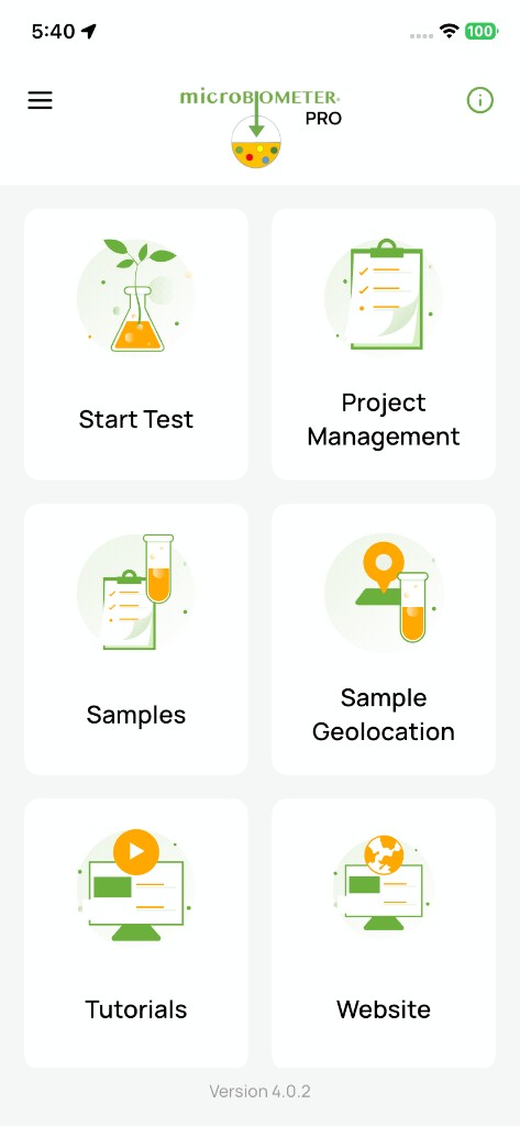 microBIOMETER® Pro screenshot